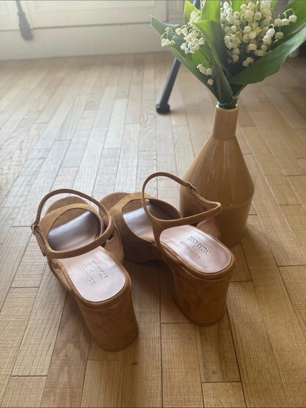 Suede Platform Sandals 🌱🍃Paris